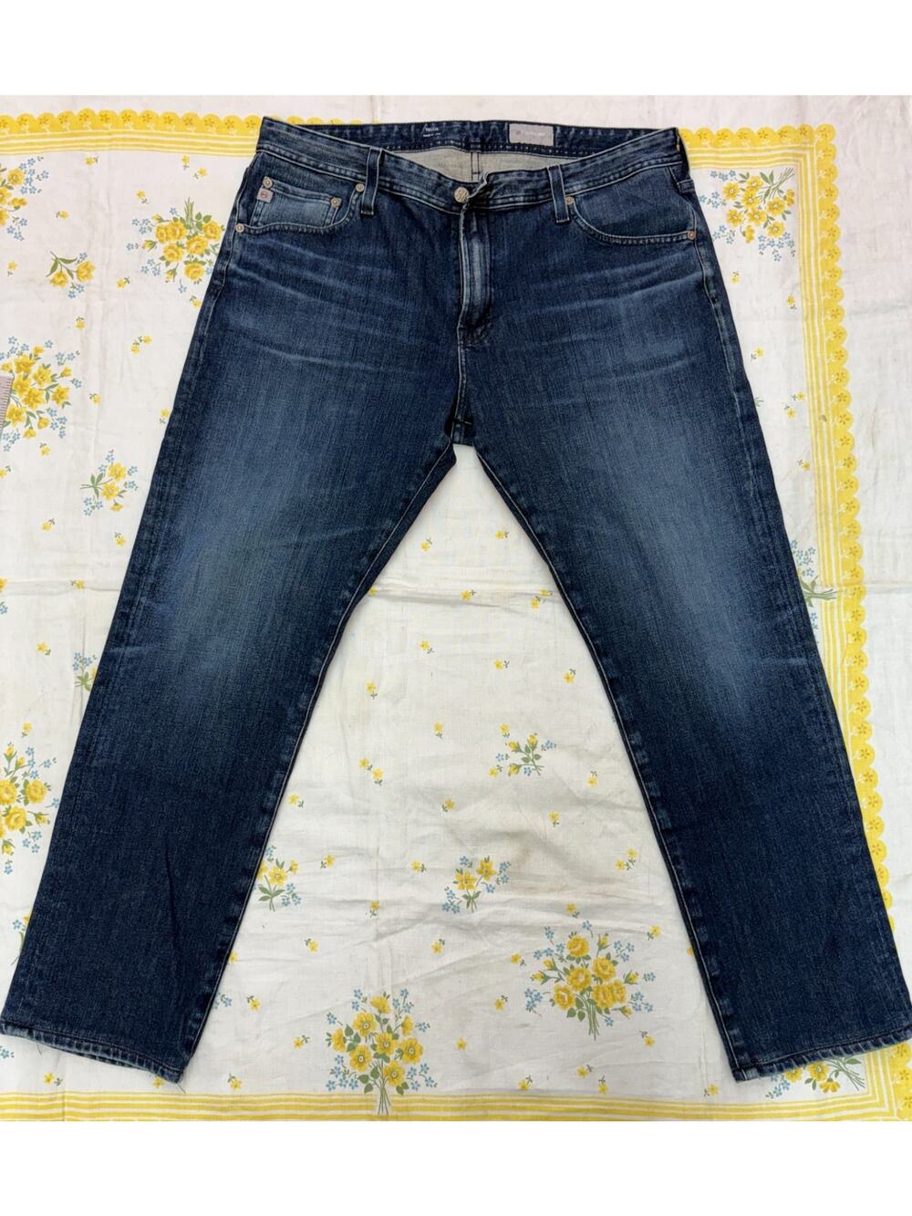 AG Tellis Modern Slim Jeans Mens 38x33 Denim 360 Blue Stretch Premium Denim